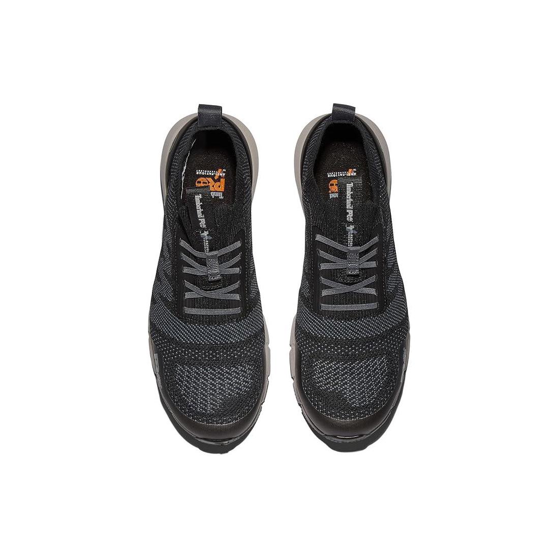 Radius Knit Composite Toe Work Shoes - CSA Certified Safety Footwear for Men & Women | Black/Grey | Lightweight & Breathable for Construction, Warehouse & Industrial Work
