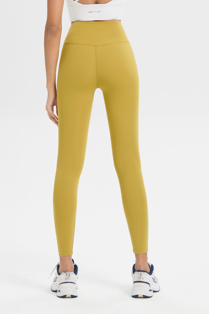 7/8 Naked Feeling Retro Leggings for Women - High Waist Yoga Pants with Soft Stretchy Fabric | Perfect for Workouts, Lounge & Everyday Wear
