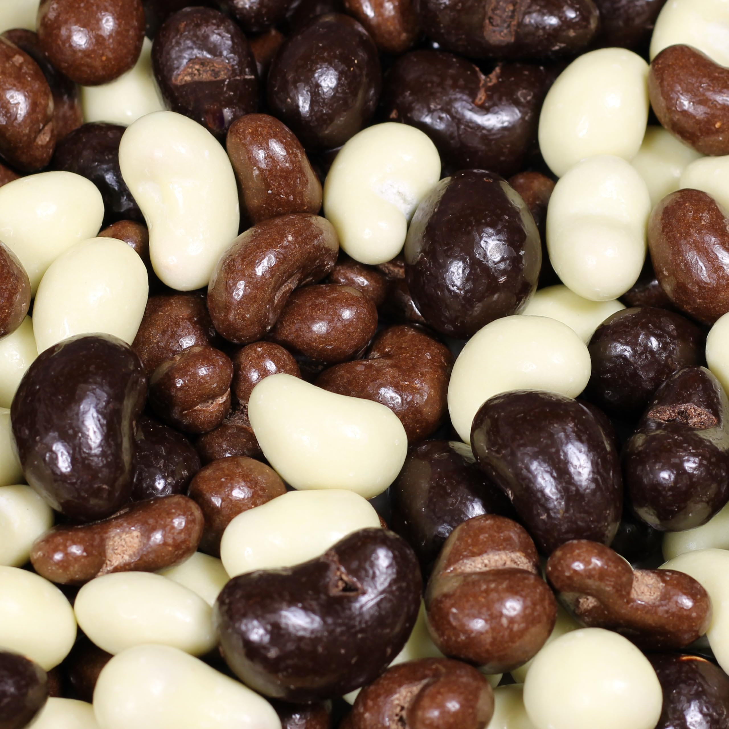 Premium Chocolate Covered Cashews Mix - Dark, Milk & White Chocolate Coated Cashew Nuts | 5 LB Bulk Bag | Gourmet Kosher Dairy Snacks | Made in USA | Perfect for Gifts, Parties & Healthy Snacking