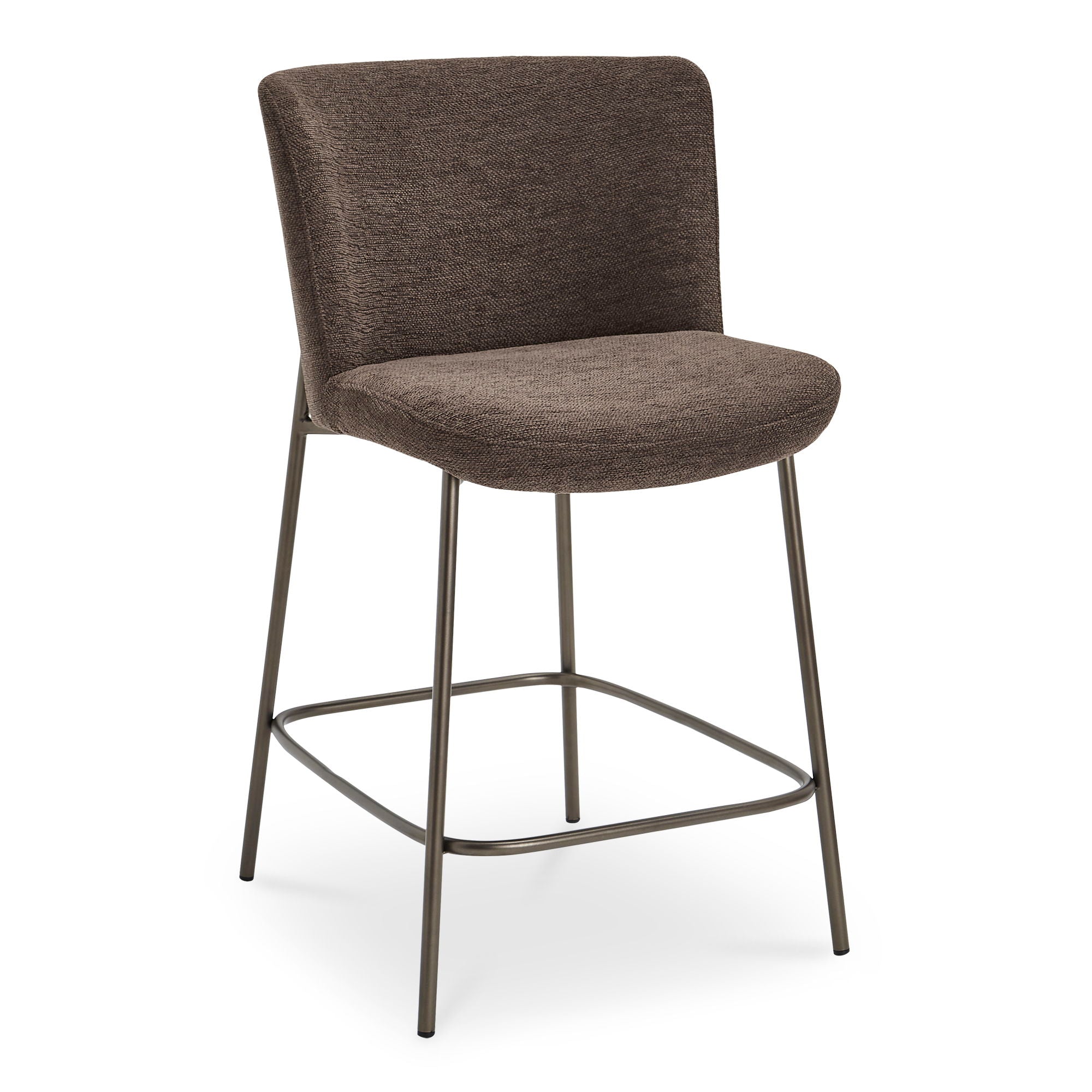 Dark Brown Early Counter Stool - Adjustable Height Bar Stool for Kitchen Island, Breakfast Nook & Home Decor