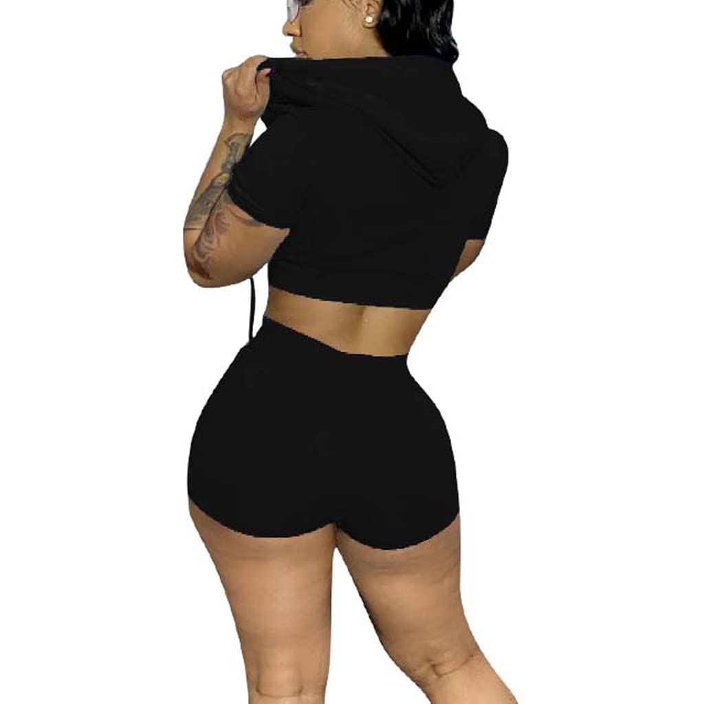 Mrskoala Women's 2 Piece Outfits - Summer Bodycon Shorts & Top Workout Set | Gym, Yoga, Running & Casual Wear