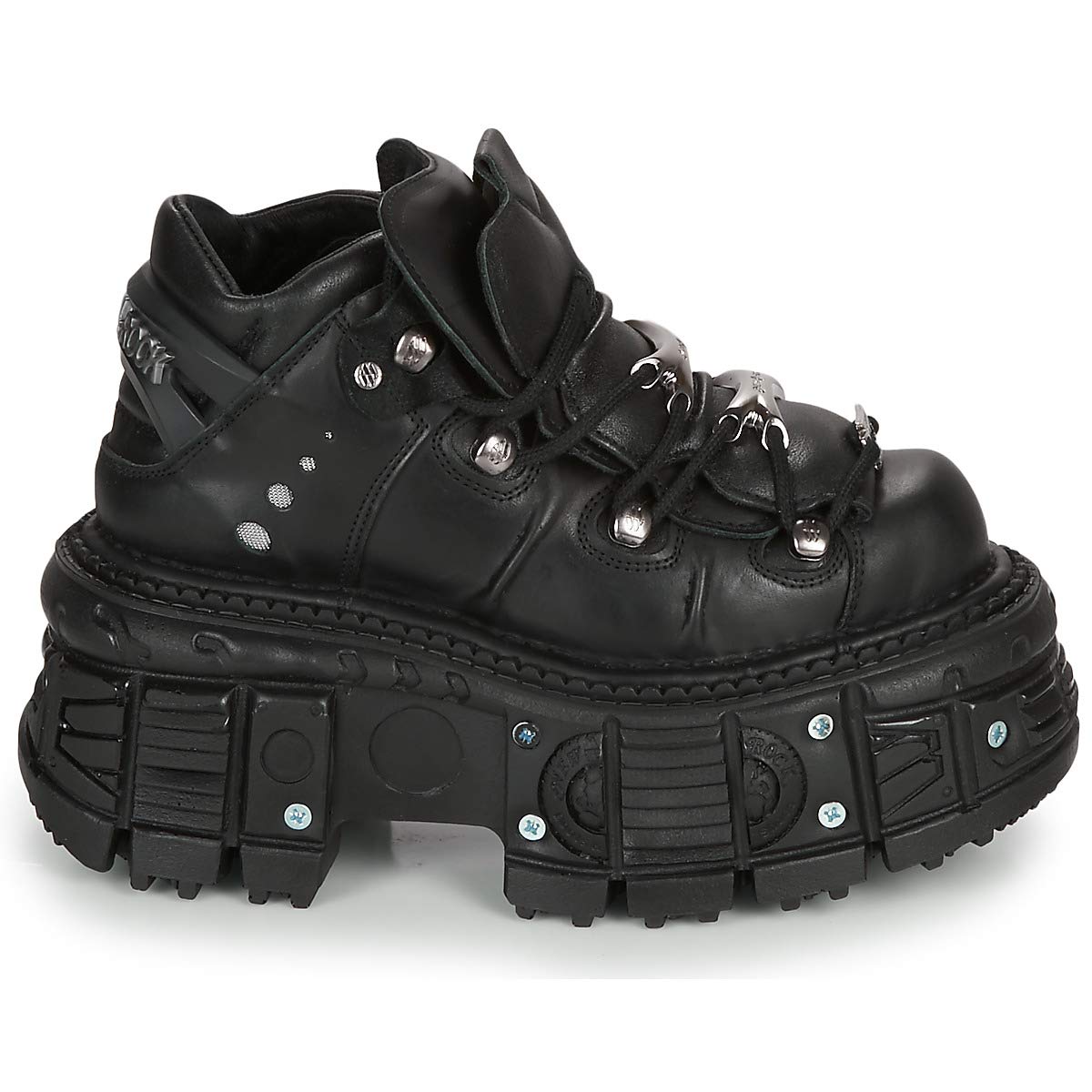 New Rock M-Tank106-C1 Unisex Platform Boots for Men & Women - Gothic Punk Style, Comfortable & Durable for Concerts, Parties & Everyday Wear