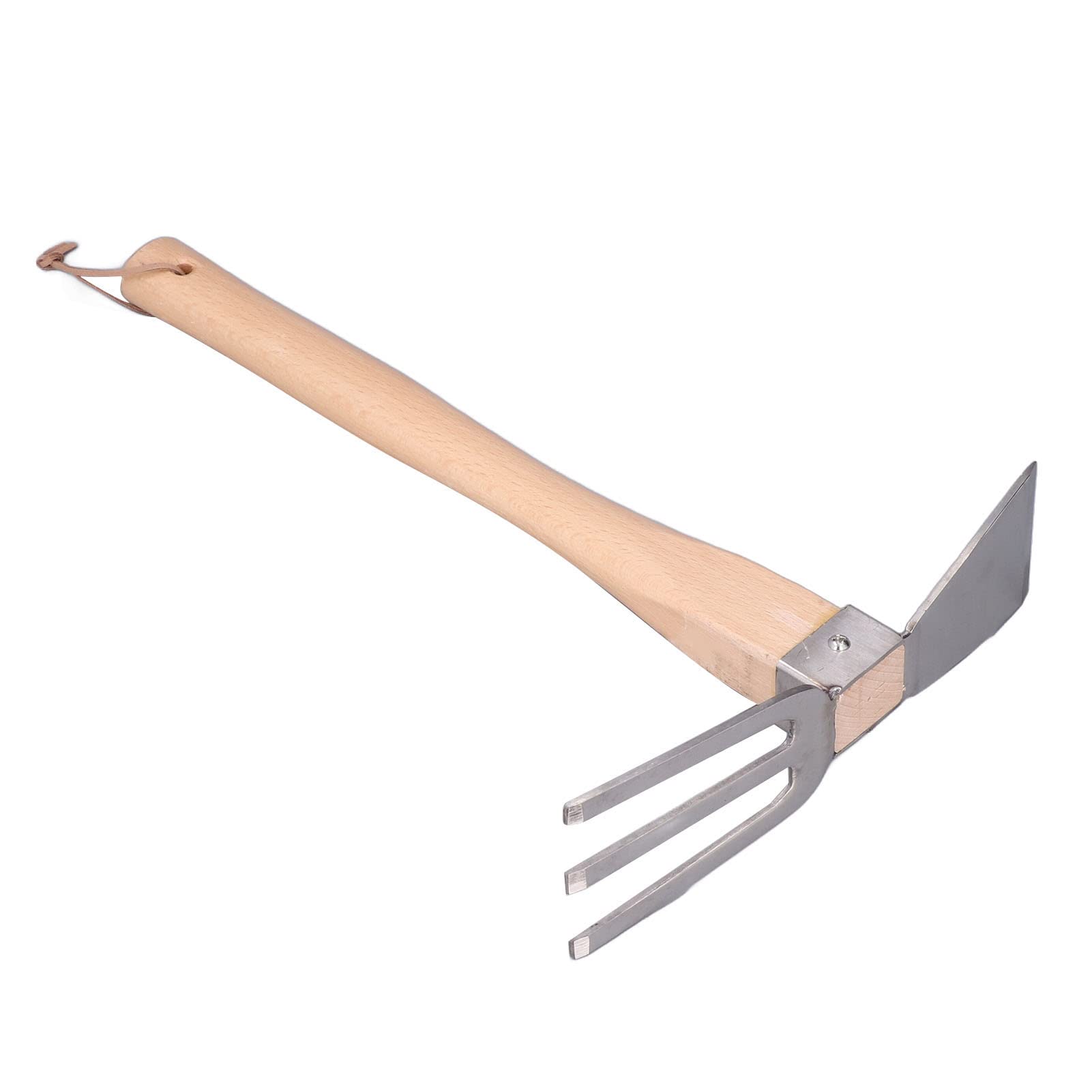 Shanrya Lightweight Gardening Hoe & Rake Hand Tool for Miniature Gardens - Perfect for Weeding, Soil Cultivation & Small Space Gardening