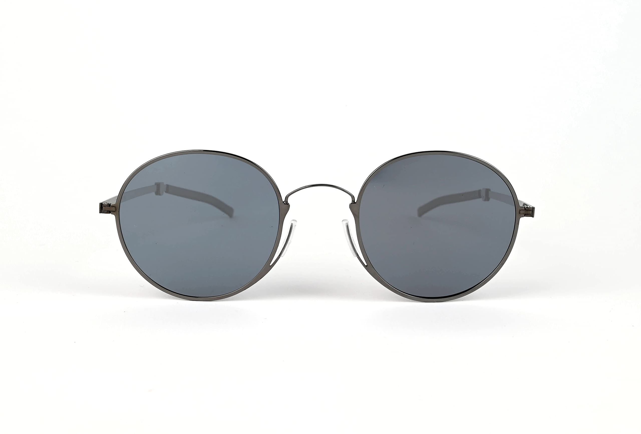 ThinOptics Milano Aluminum Case with Round Polarized Sunglasses - Stylish & Lightweight for Outdoor Activities, Travel, and Driving