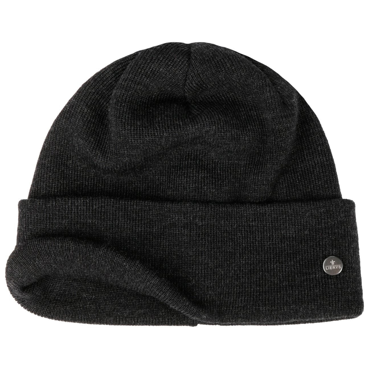 Lierys Premium Merino Wool Knit Beanie with Foldable Cuff - Warm Winter Hat for Men & Women - Perfect for Skiing, Hiking, and Outdoor Activities