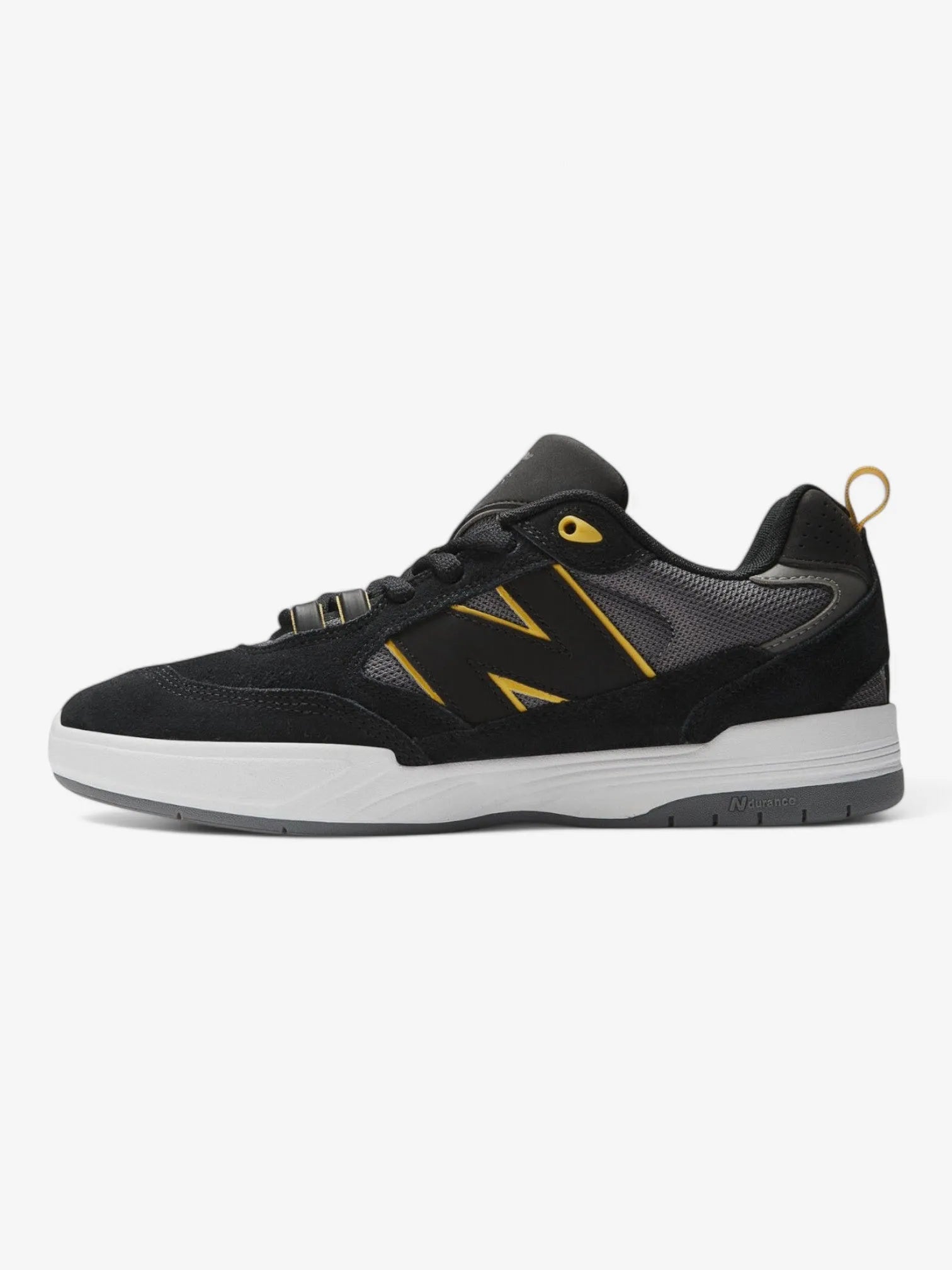 New Balance Numeric 808 Tiago Lemos Skate Shoes - Black, Gray & Yellow - High-Performance Skateboarding Sneakers for Street & Park Skating