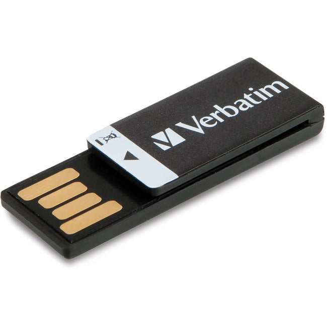 16GB Clip It USB Flash Drive - Portable Thumb Drive for Data Storage, Files, Photos - Perfect for Office, School, Travel & Backup (Black)