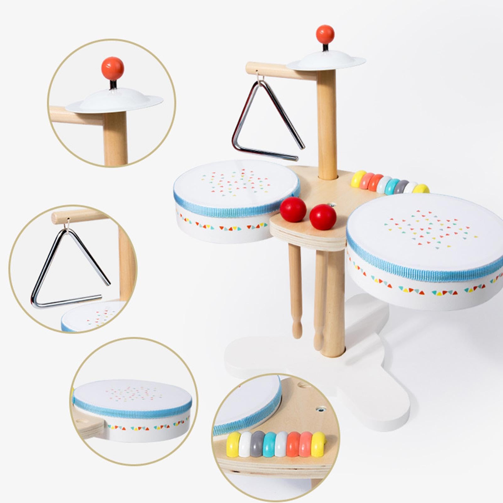 Best Musical Toys for Babies & Kids - Multifunctional Baby Drum Set with Early Education Benefits | Fun Indoor Musical Instruments for Toddlers & Preschoolers | Perfect for Home Play, Learning & Developmental Activities