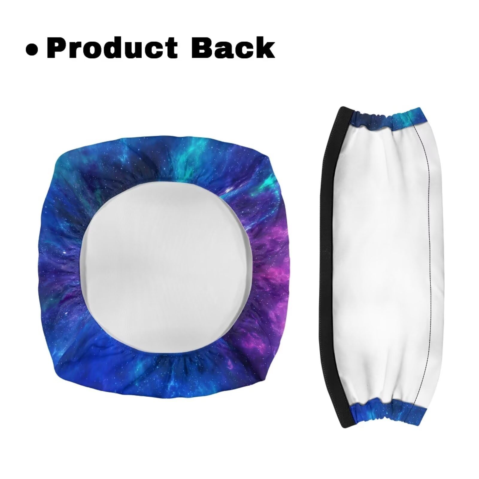 Stretchy Universal Rollator Walker Seat & Backrest Covers - Galaxy Print Protective Covers for Seniors & Adults - Unisex Mobility Aid Accessories for Indoor/Outdoor Use