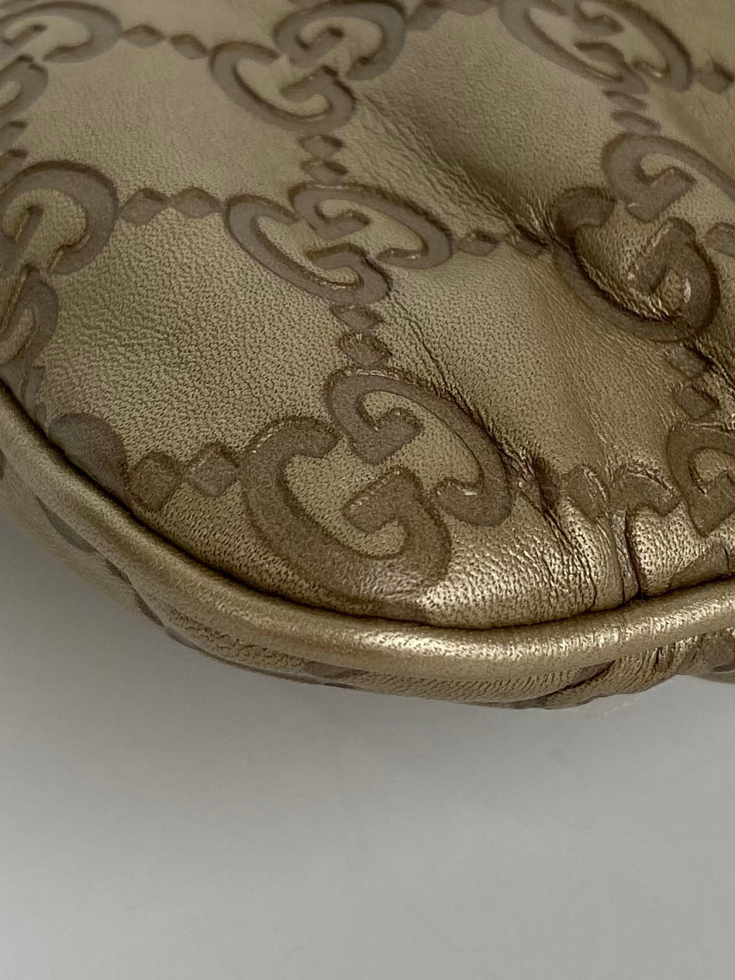 Gucci Gold Guccissima Britt Clutch Bag for Women - Luxury Designer Evening Clutch Purse - Perfect for Parties, Weddings & Special Occasions