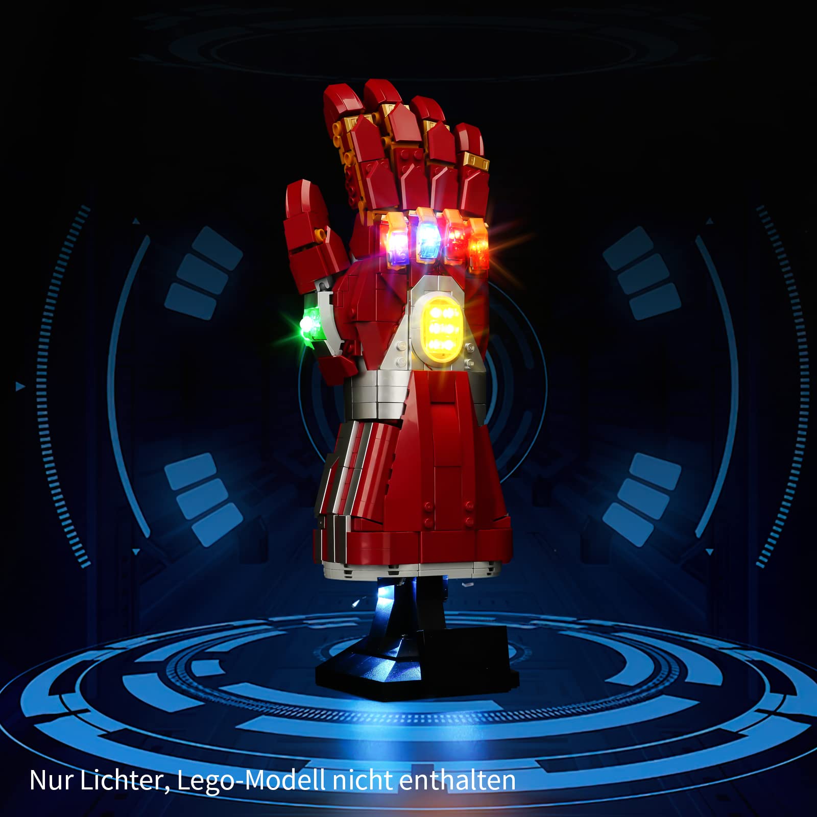 CoolDAC LED Light Kit for Lego 76223 Nano Gauntlet Building Set - Compatible with Marvel Avengers Infinity Gauntlet Model (Lego Set Not Included) | Perfect for Display, Collectors & DIY Lighting Projects