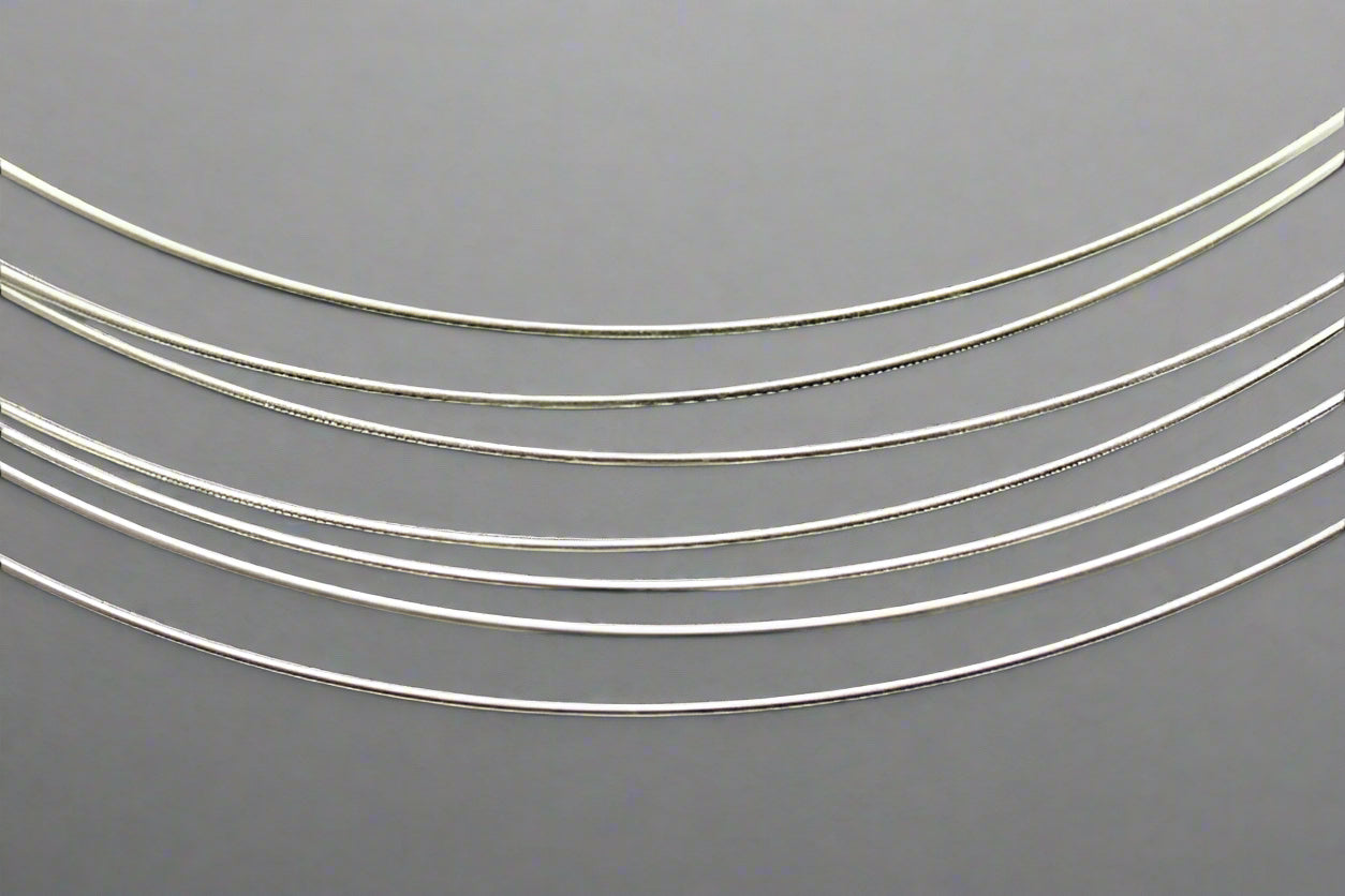 7 Strand Sterling Silver Choker Necklace for Women - Elegant Layered Jewelry for Parties, Weddings & Everyday Wear