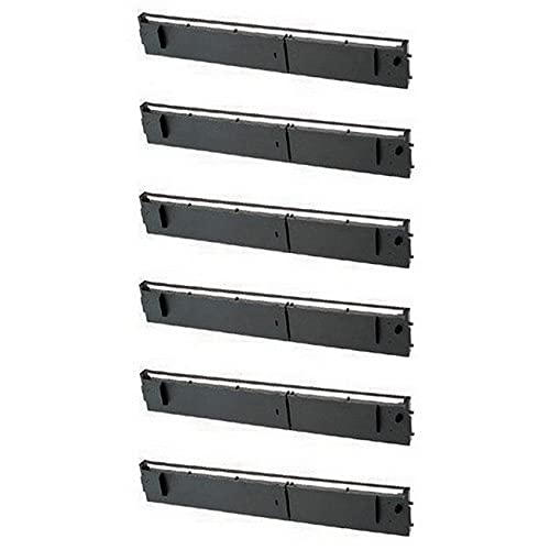 NCR 127747 Compatible Black Printer Ribbons (6 Pack) - Replacement for C.Itoh H0944-O5VC - Ideal for Receipt Printing in Retail, Restaurants & POS Systems