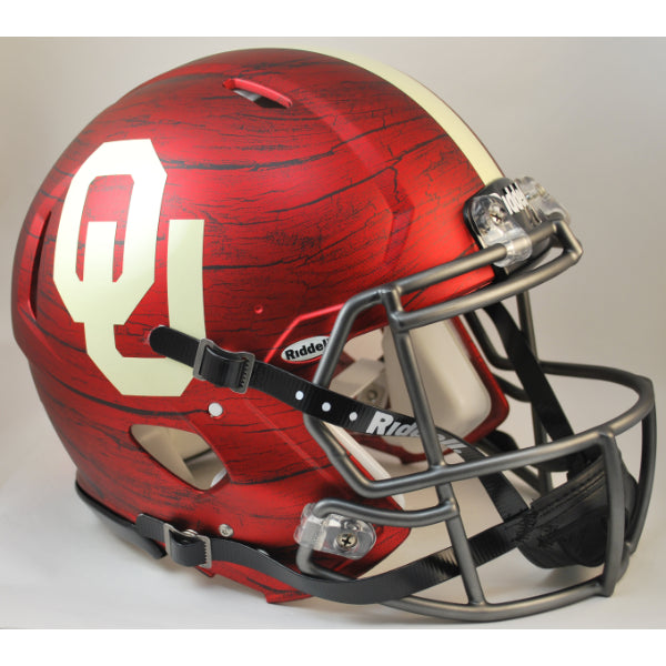 Oklahoma Revolution Speed Authentic Football Helmet - Hydro Red Finish | Lightweight & Durable for High School, College & Youth Players | Perfect for Games, Training & Collectibles