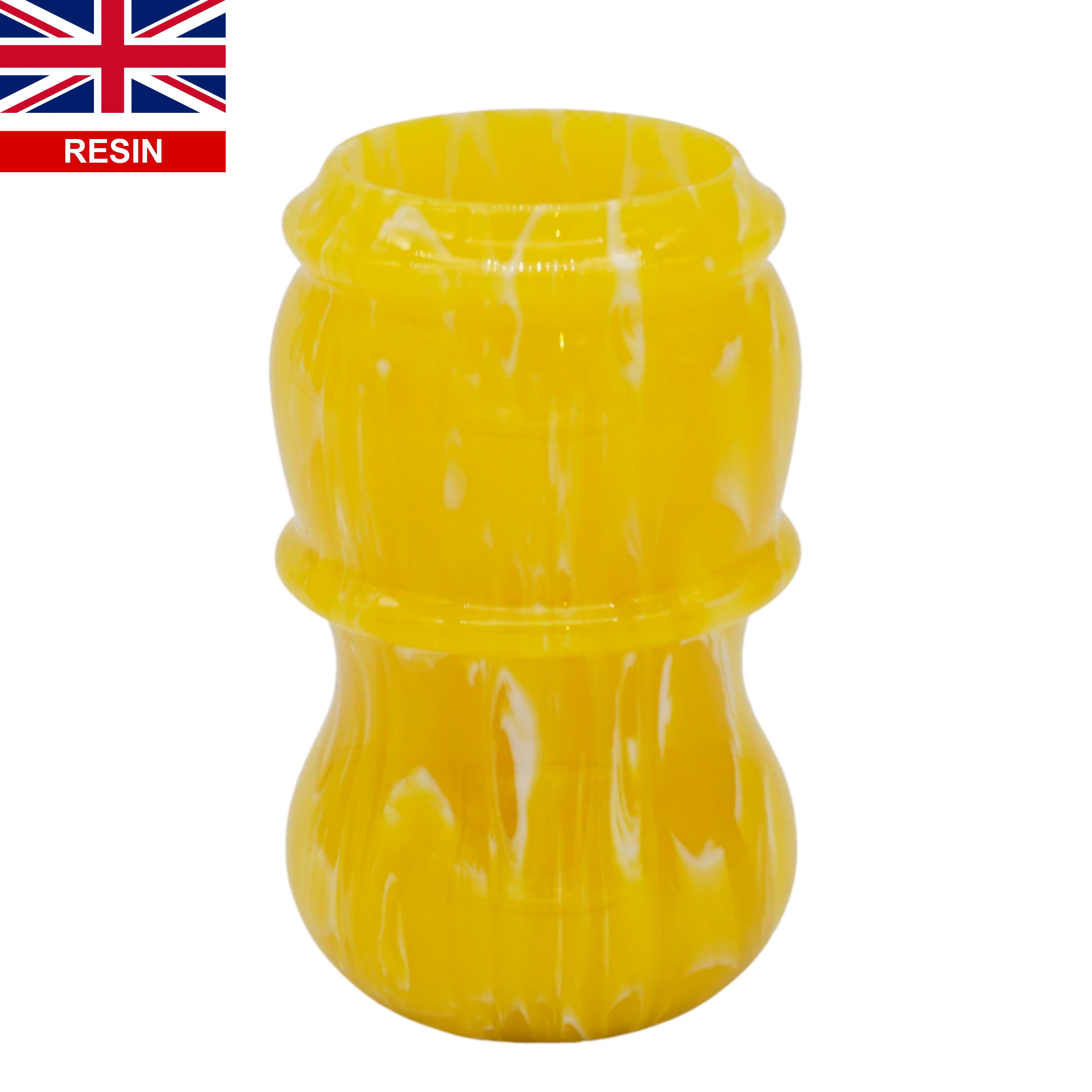 Premium Lemon Drop Handcrafted Shaving Brush Handle - Fits 24mm & 26mm Knots - Perfect for Wet Shaving & Grooming Gifts for Men