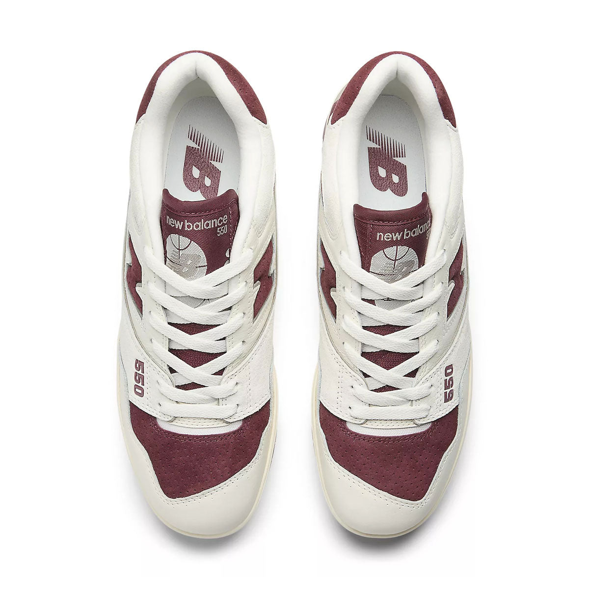 550 'Sea Salt Classic Crimson' - Premium Comfort Sneakers for Men & Women | Casual Walking, Running, Gym Workouts & Everyday Wear