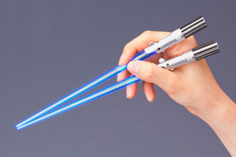 Star Wars Light Up LED Chopsticks - Glow in The Dark Chopsticks for Kids & Adults - Perfect for Movie Nights, Themed Parties & Cosplay (Set of 2)