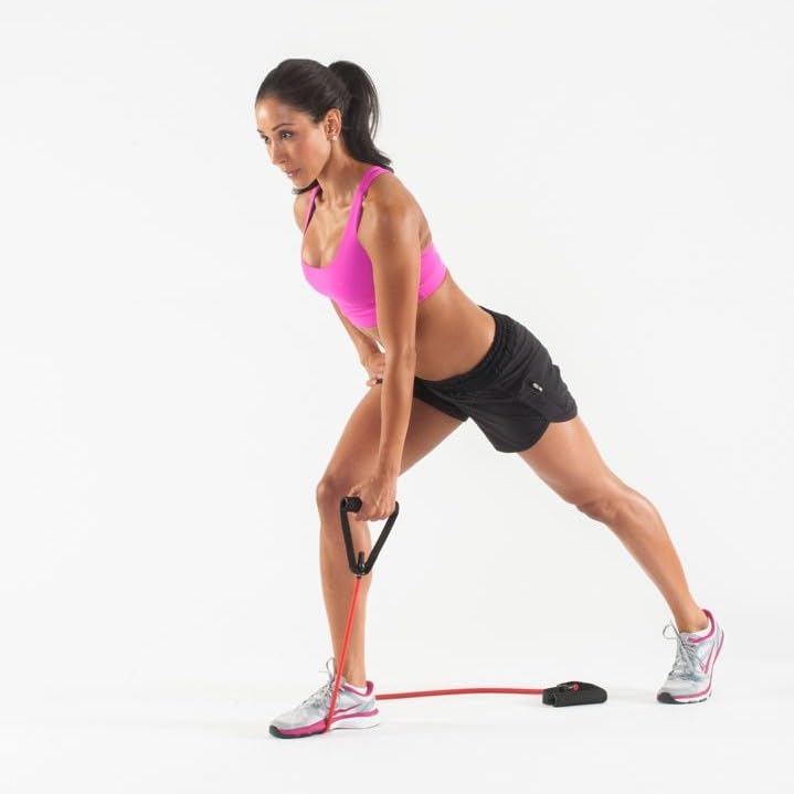 Black Resistance Band with Door Anchor - Home & Gym Workouts