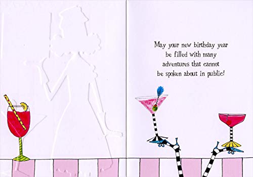 Pictura If We Get Caught Dolly Mamas Funny Birthday Card for Women - Humorous Feminine Greeting Card for Best Friend, Sister, Wife - Perfect for Birthdays, Girls Night Out, Bachelorette Parties & Special Occasions