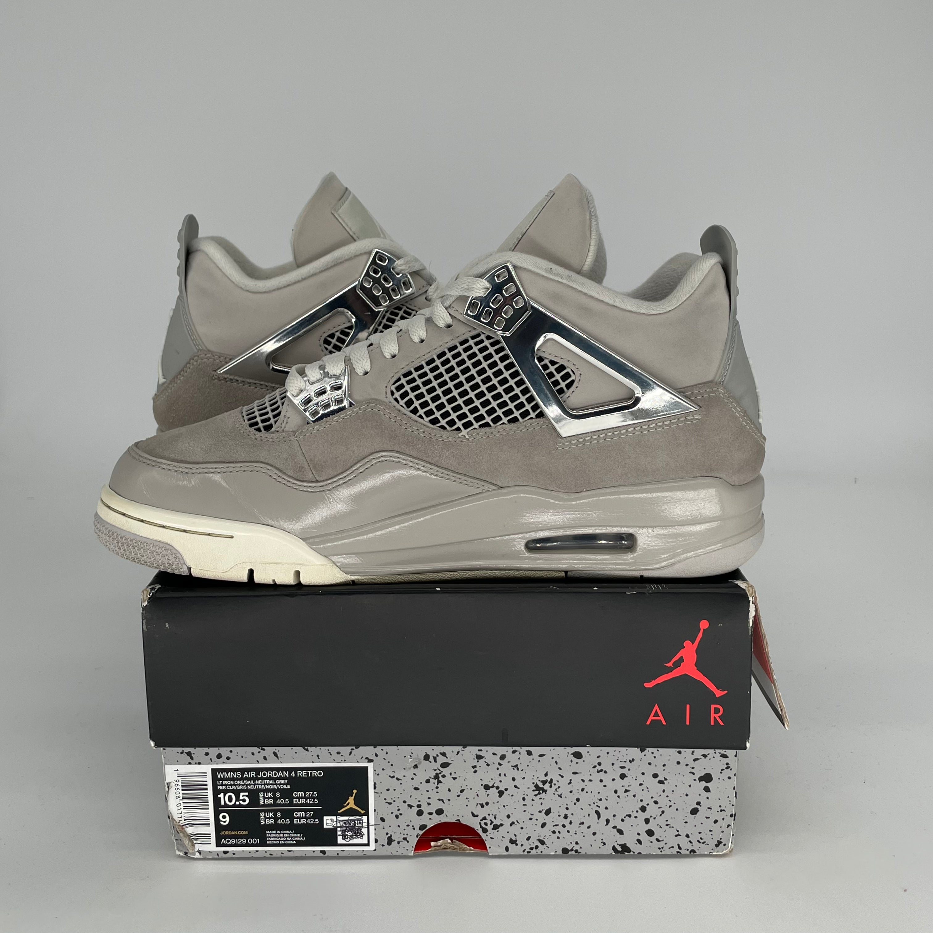 AIR JORDAN 4 FROZEN MOMENTS Women's Basketball Shoes - Size 9/10.5W (AQ9129-001) | Retro Sneakers for Running, Gym & Streetwear Fashion