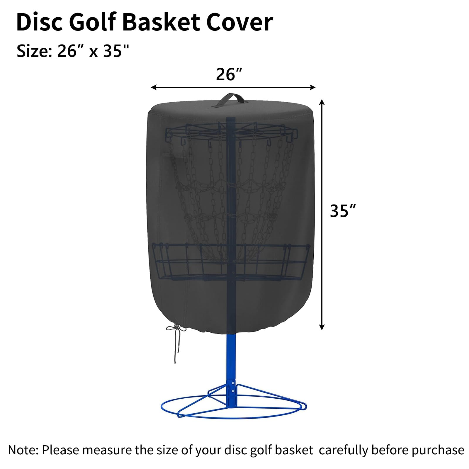 Universal Waterproof Disc Golf Basket Cover - 26