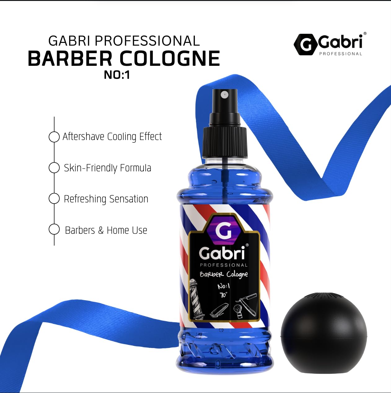 Gabri Men's Cologne 250ml - Eau De Toilette & Aftershave Spray with Ginger, Tangerine & Oleander | Fresh Spicy Fragrance for Men | Perfect for Daily Wear, Office & Date Nights