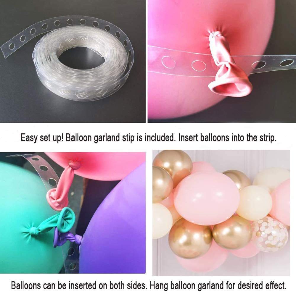 Royal Baby Shower Balloon Arch & Garland Kit - 70 pcs 12