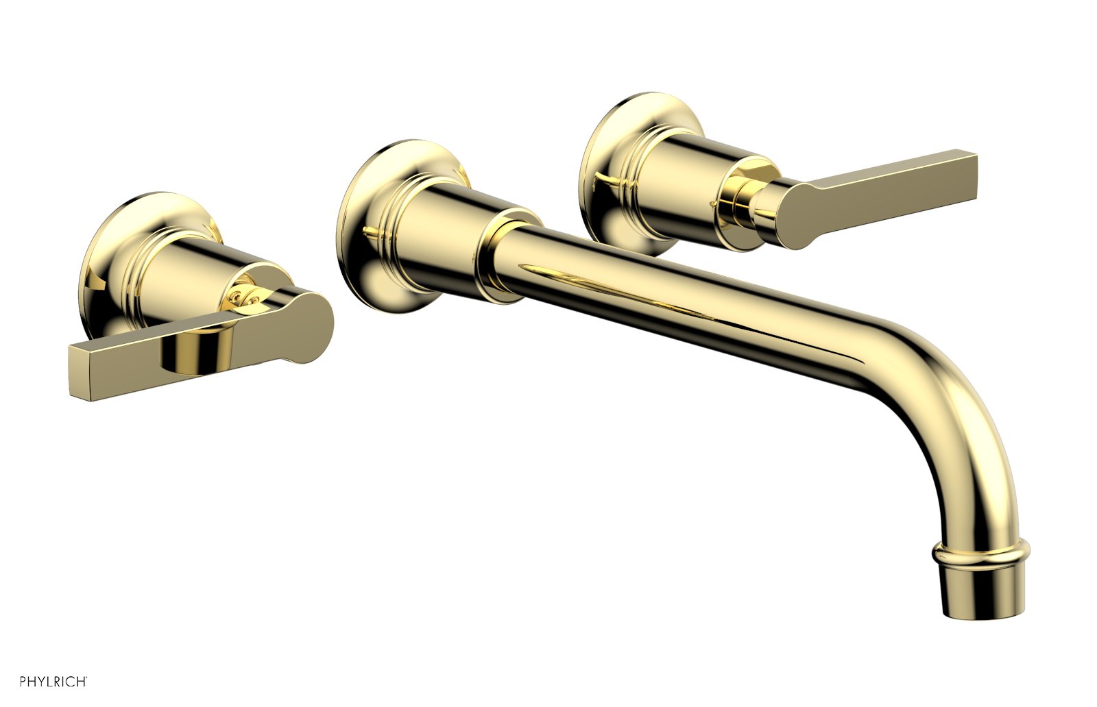 HEX MODERN Wall Mounted Lavatory Faucet Set with 10