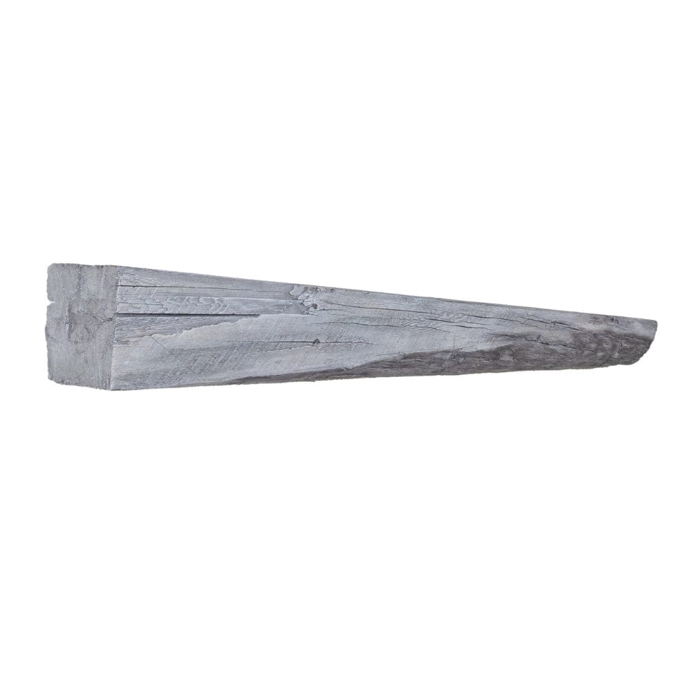 Lexington Hearth Cabin Pine Concrete Faux Wood Fireplace Mantel Shelf - Rustic Home Decor for Living Room, Bedroom & Office