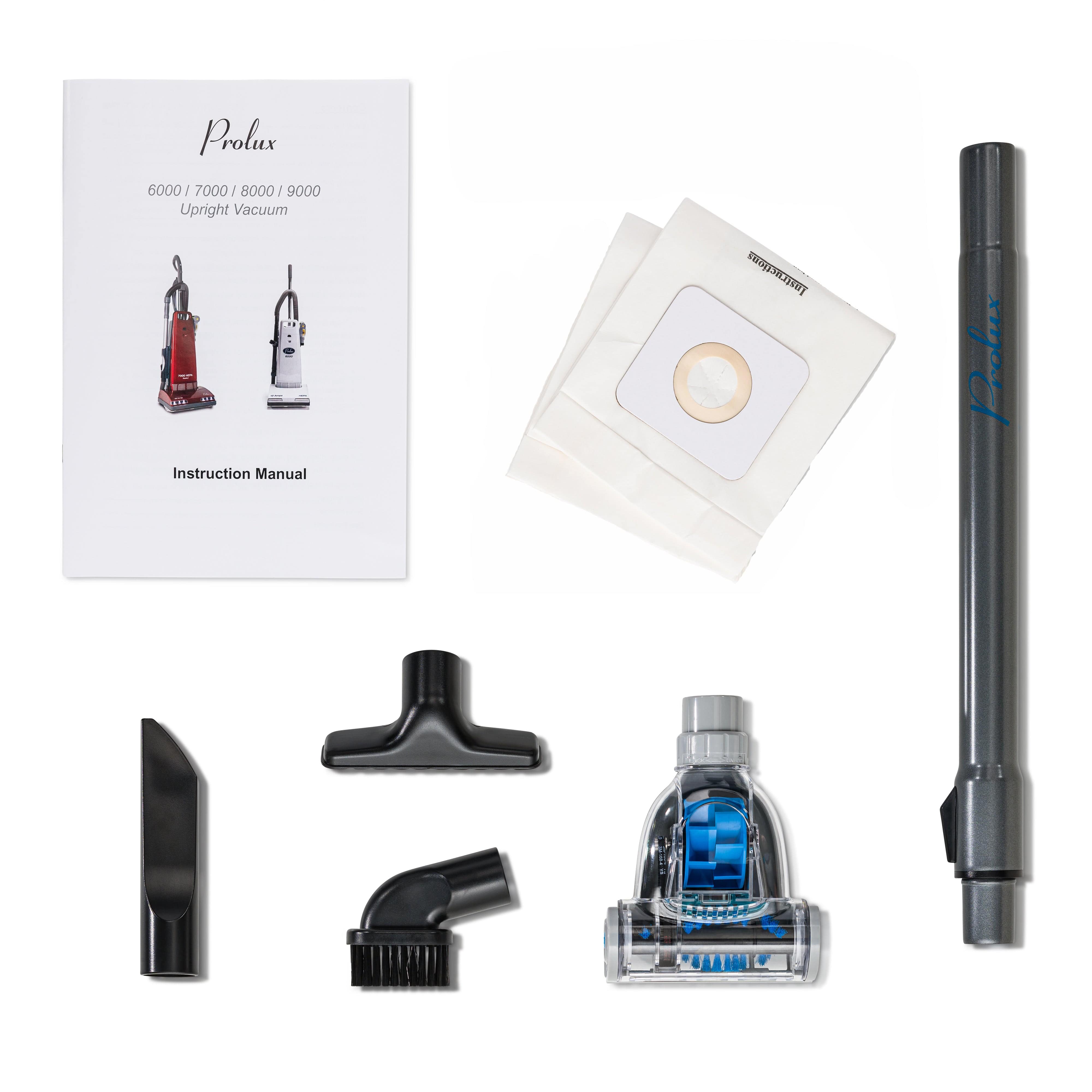 Prolux 8000 Commercial Upright Vacuum Cleaner with Sealed HEPA Filtration System - Heavy Duty Cleaning for Offices, Hotels, and Large Spaces