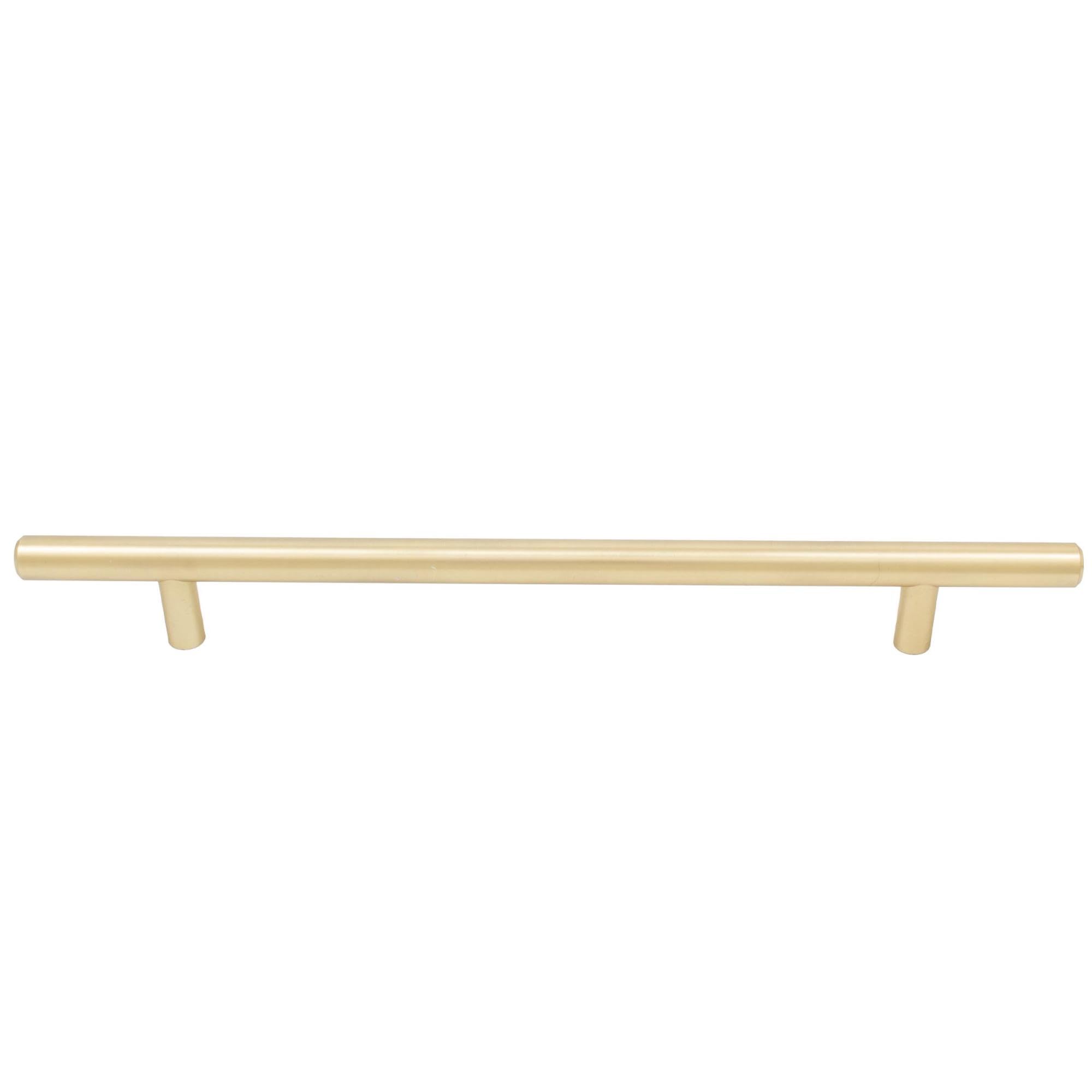 Stone Harbor Hardware Bar Cabinet Pull - 192mm Center to Center, 272mm Overall Length, Satin Brass Finish - Perfect for Kitchen Cabinets, Bathroom Vanities & Furniture Drawers