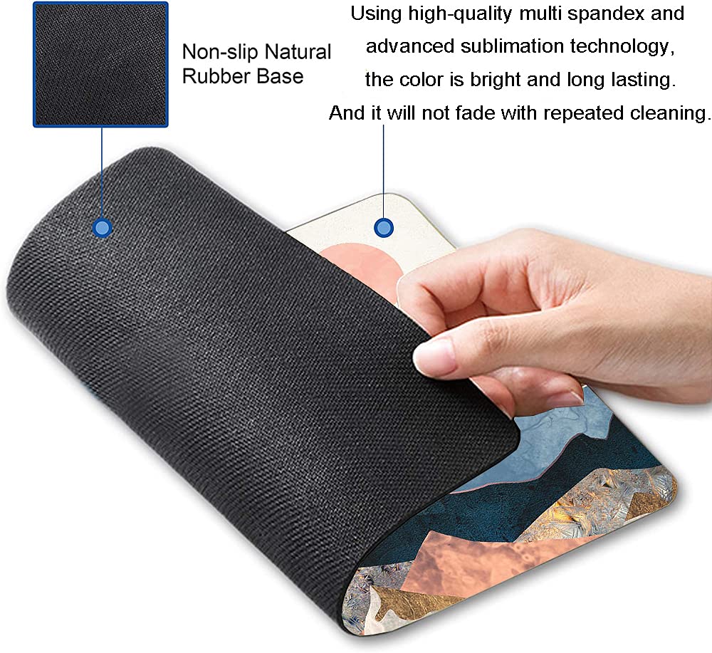 Premium Non-Slip Rubber Base Mouse Pad - 9.5