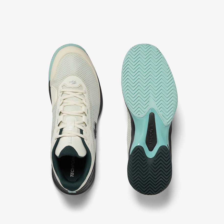 Lacoste Tech Point Women's Tennis Shoes - White & Green | Lightweight Comfort for Casual Wear, Gym & Court Sports