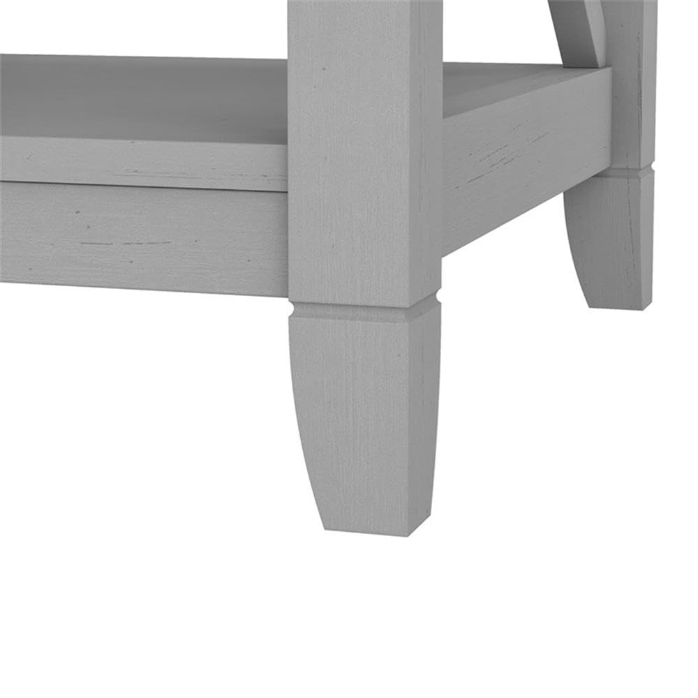 Modern Gray Engineered Wood Coffee Table with Storage - BOWERY HILL | Stylish Living Room Furniture for Small Spaces & Home Decor