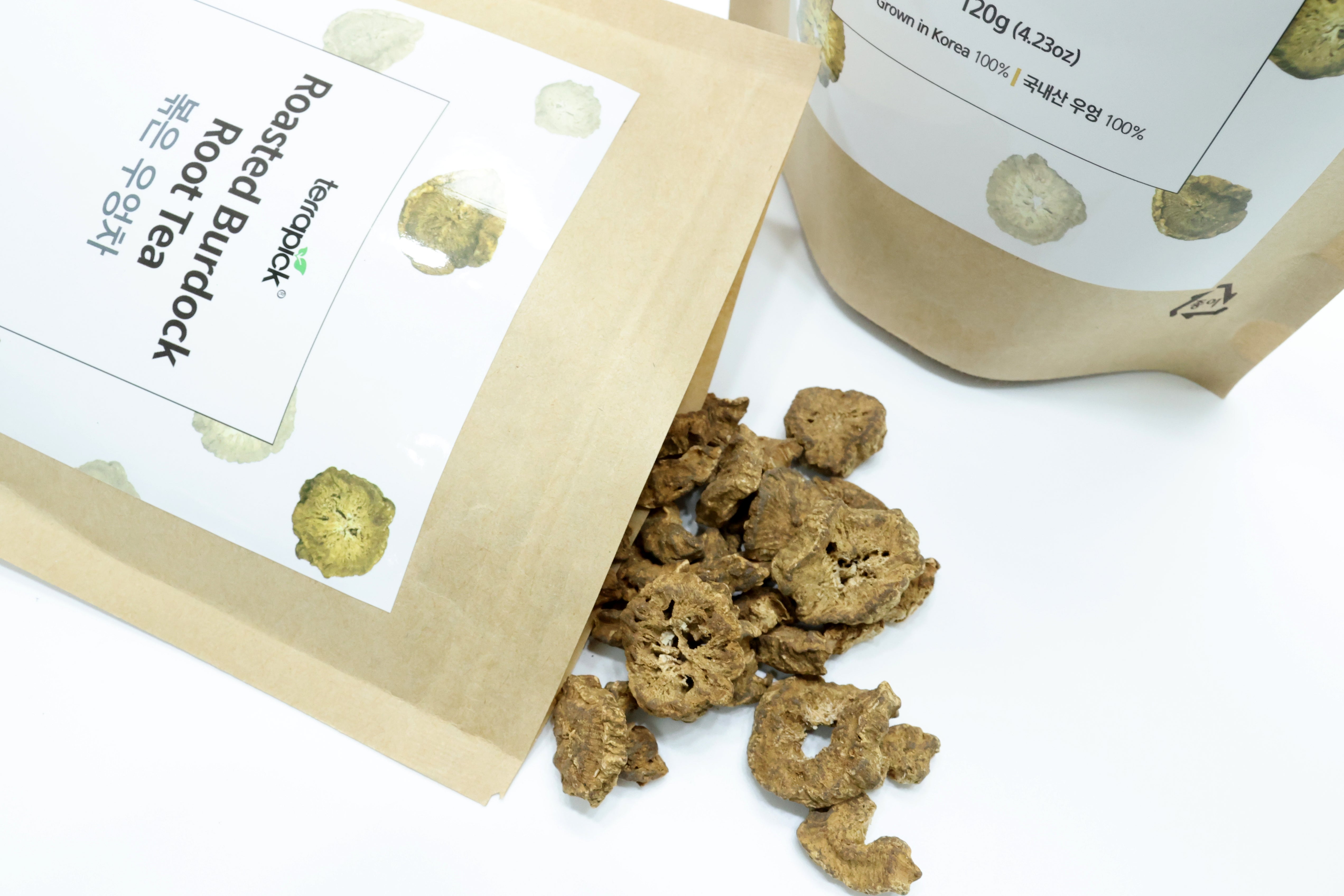 Organic Korean Roasted Burdock Root Tea - 100% Natural Herbal Detox Tea for Weight Loss & Skin Health - Hot or Iced, Perfect for Daily Wellness & Relaxation