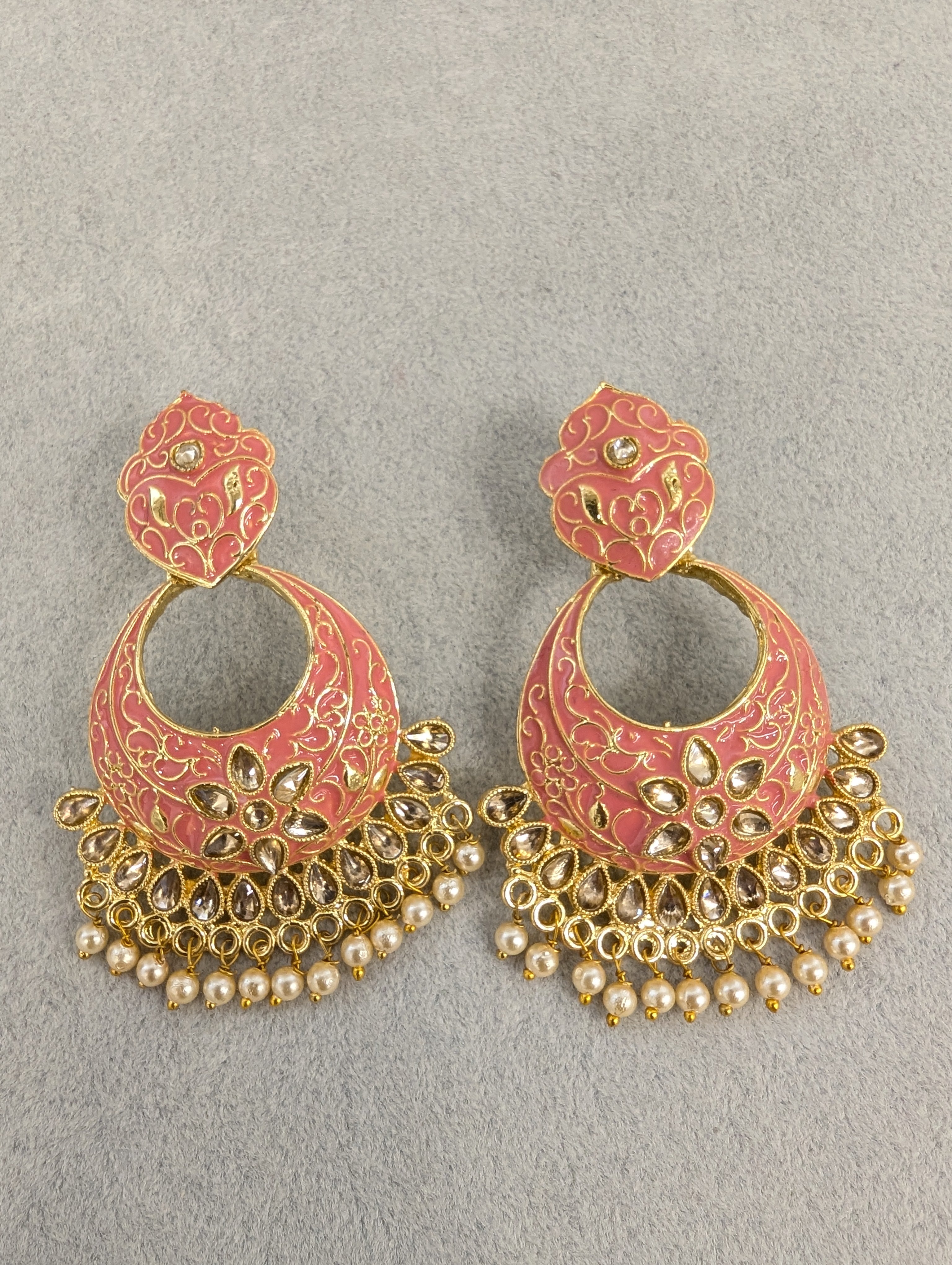 Exquisite Anisha Meenakari Earrings – Handcrafted Indian Jewelry for Women | Perfect for Weddings, Parties & Festive Occasions