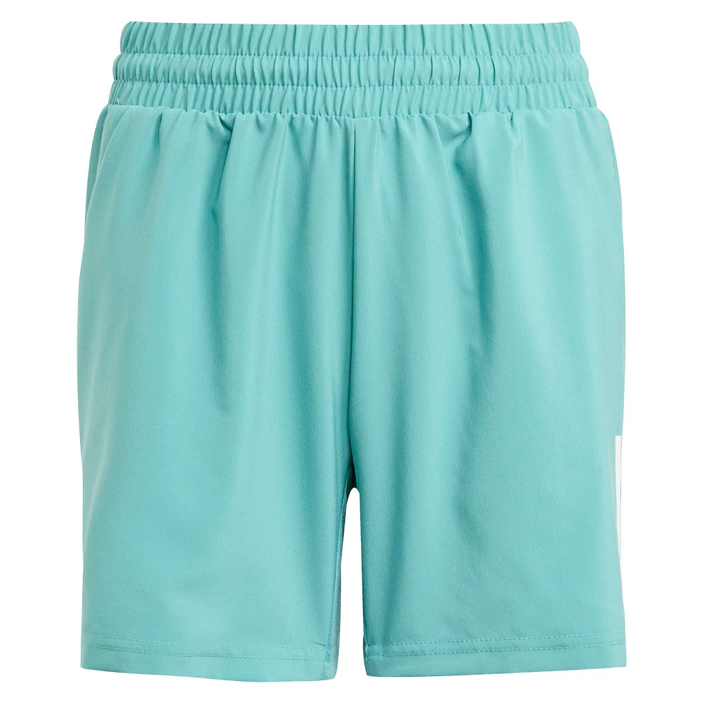 Boys' Club 3 Stripe Tennis Shorts - Powder Teal Color | Comfortable Athletic Shorts for Kids Sports & Casual Wear
