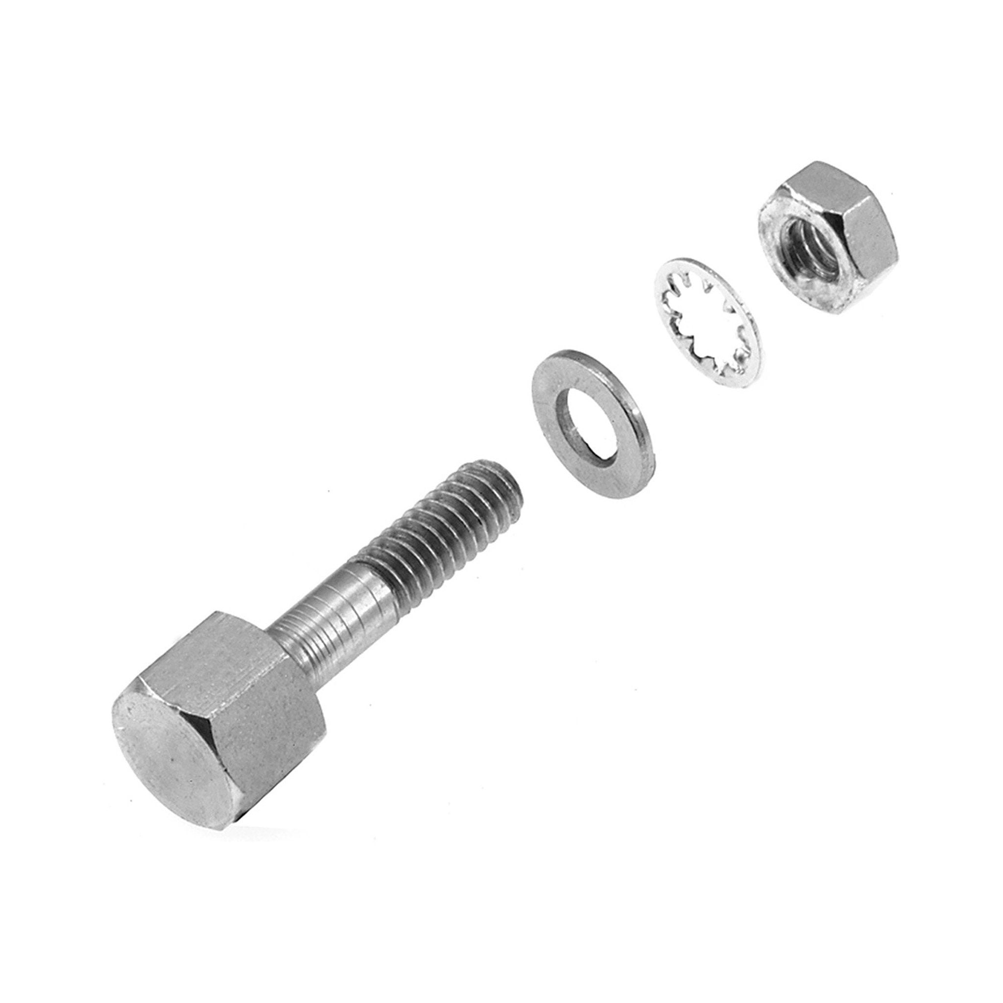 14040 Stop Bolt Assortment Kit - 50 Pcs Zinc Plated Steel Fasteners for Furniture, Cabinets & DIY Projects - Secure & Durable Hardware for Home Improvement & Repairs