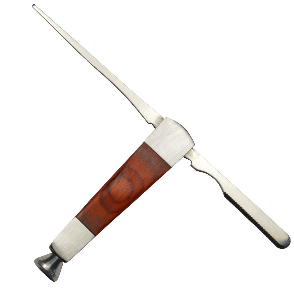 3 in 1 Stainless Steel Pipe Cleaner & Tamper Tool Set - Perfect for Smoking Pipe Maintenance, Cleaning & Packing - Ideal for Tobacco, Herbs & Hookah Use at Home or Travel