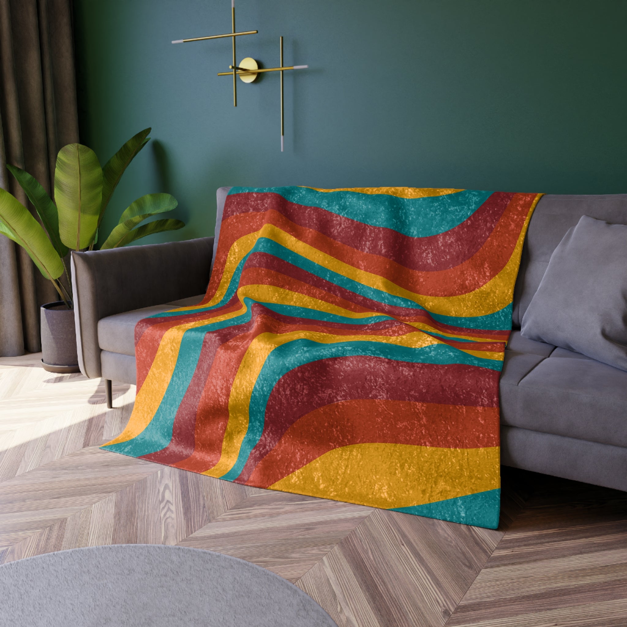 Soft & Cozy Retro Crushed Velvet Blanket - Luxurious Throw for Bed, Couch & Home Decor - Perfect for Winter Nights, Movie Time & Gift Giving