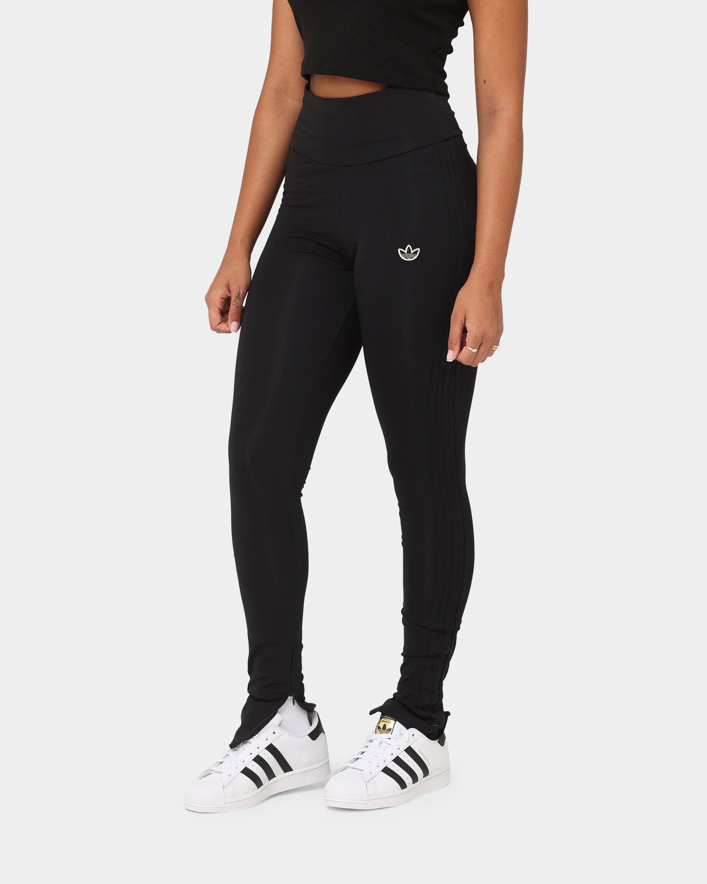 Adidas Women's Originals Class Of '72 Black Leggings - Comfortable Workout Pants for Yoga, Running & Gym