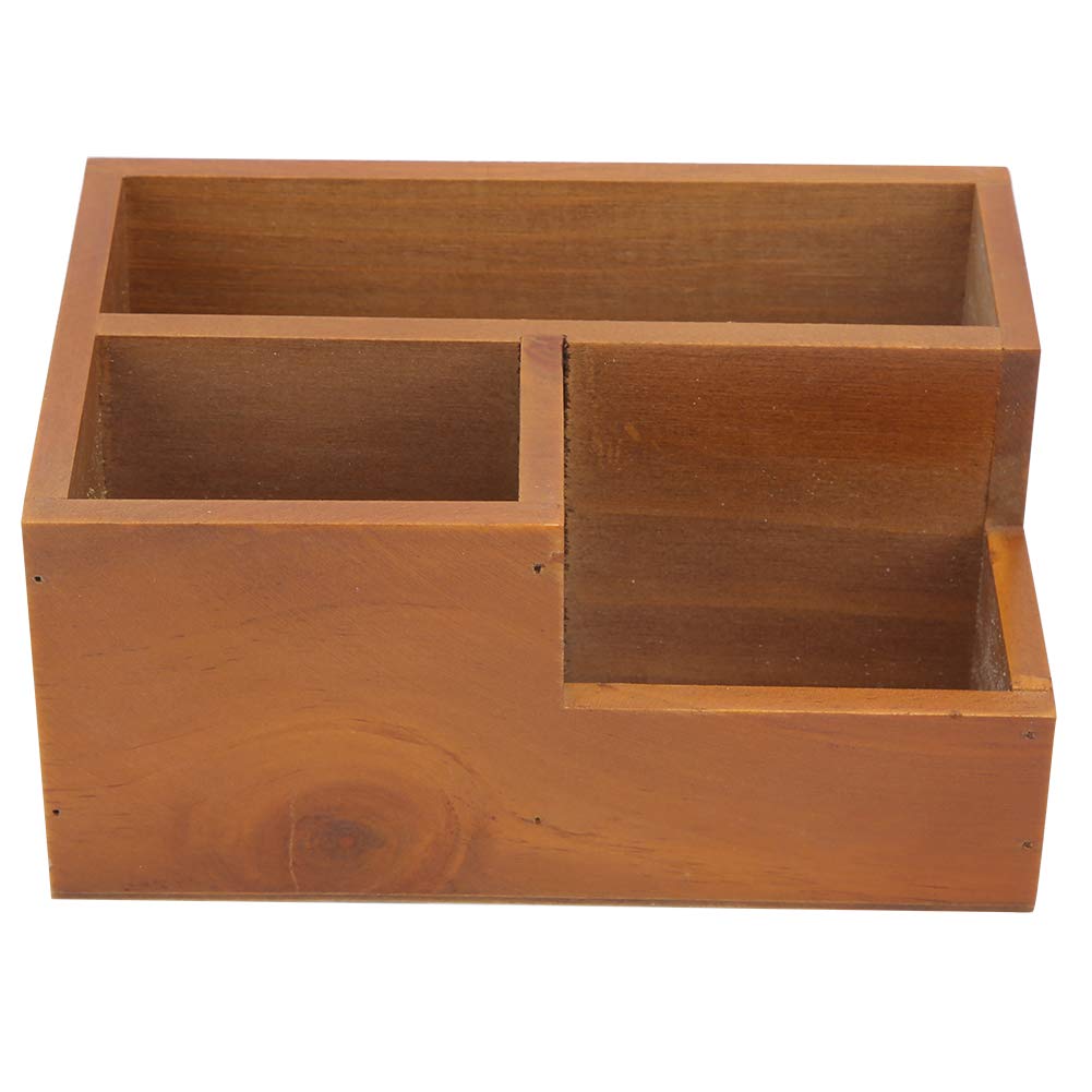 Stylish 3-Piece Succulent Planter Set - 7.8x5.4x3.7in Rust-Resistant Wooden Flower Pots for Office Desk, Porch, Garden & Dorm Decor | Perfect for Small Plants, Herbs & Indoor Greenery