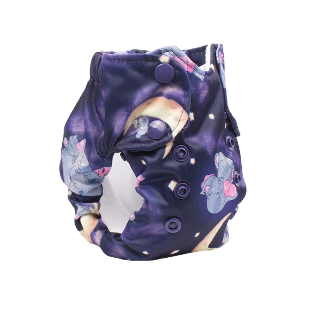 No Prep Cloth Diaper for Newborns - Born Smart 2.0 Washable & Reusable Baby Diapers - Natural Fiber Inner Liner - Made in USA - Perfect for Eco-Friendly Parenting & Daycare Use