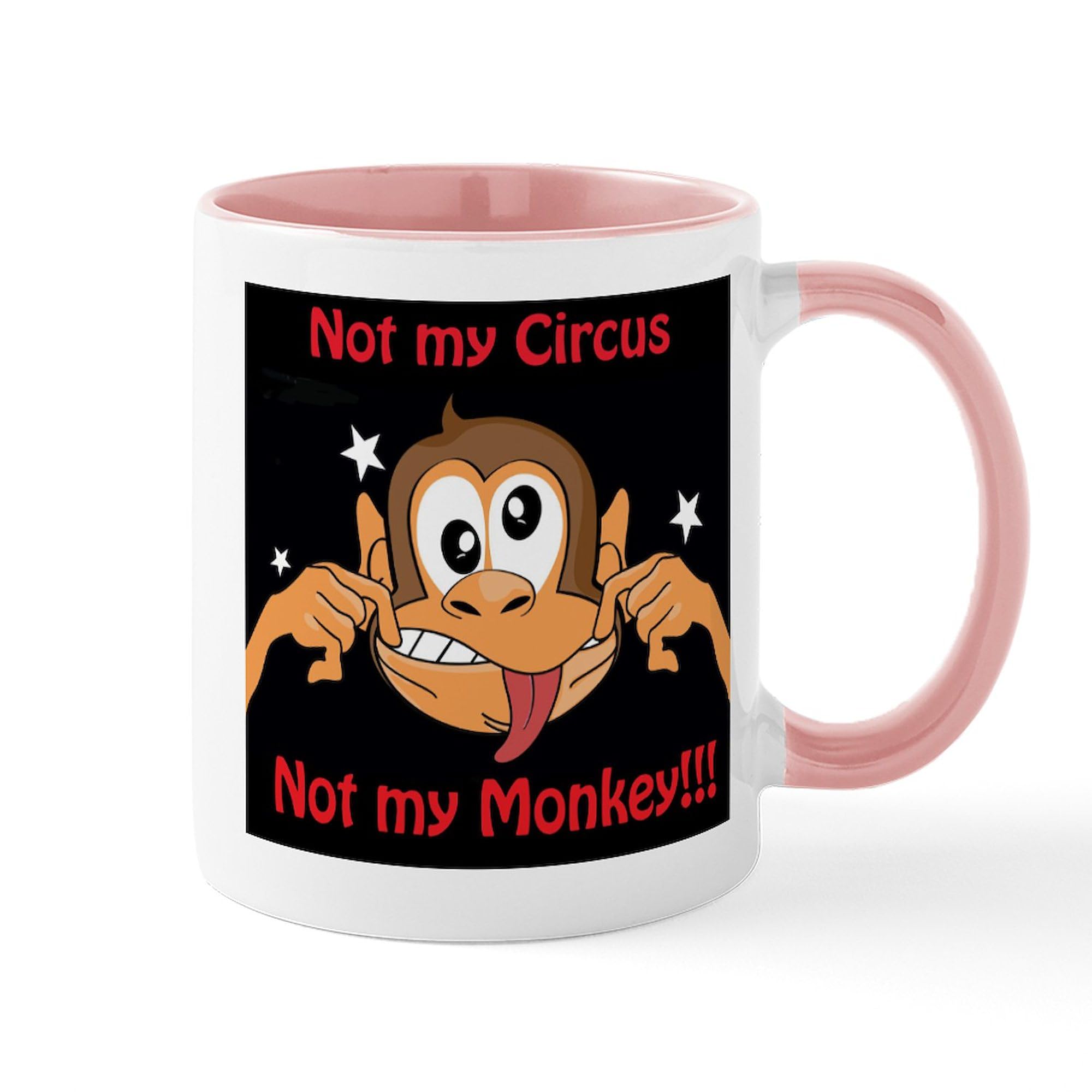 Not My Monkey 11 oz (325 ml) Ceramic Coffee Mug - Funny Novelty Gift for Office, Home & Coffee Lovers - Perfect for Tea, Hot Chocolate & Morning Brews