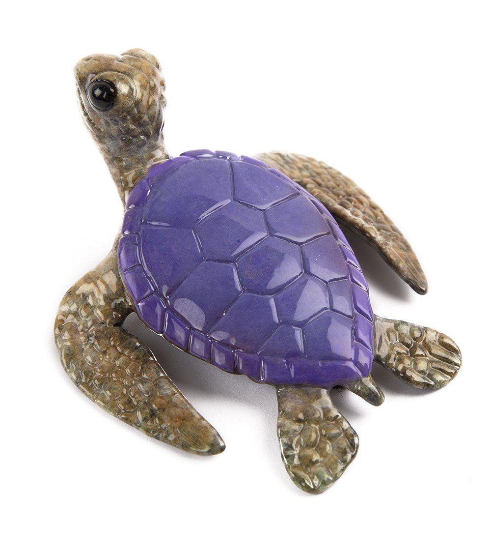 Handcrafted Bronze Sculpture Keiki Purple by Chris Barela - Unique Art Collectible for Home Decor & Office Display