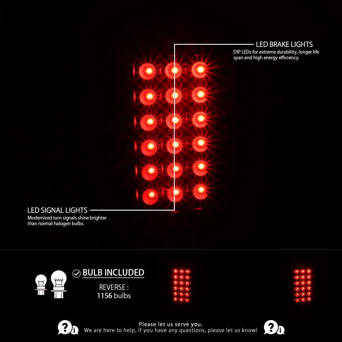 AUTOZENSATION 2002-2005 Dodge Ram Headlights & Tail Lights Kit - Black Halo LED Projector Headlamps Assembly Pair + LED Tail Lights - Perfect for Off-Roading, Night Driving & Truck Customization