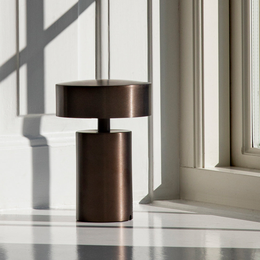 Modern LED Column Table Lamp - Adjustable Brightness for Bedroom, Office & Living Room - Energy Efficient Reading & Ambient Lighting