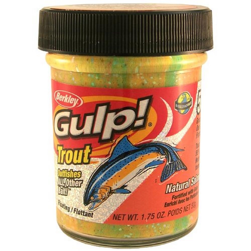 Berkley Gulp! Trout Dough Fishing Bait - Chunky Cheese Scented Soft Plastic Lure for Freshwater & Saltwater Fishing - Perfect for Trout, Bass, and Walleye