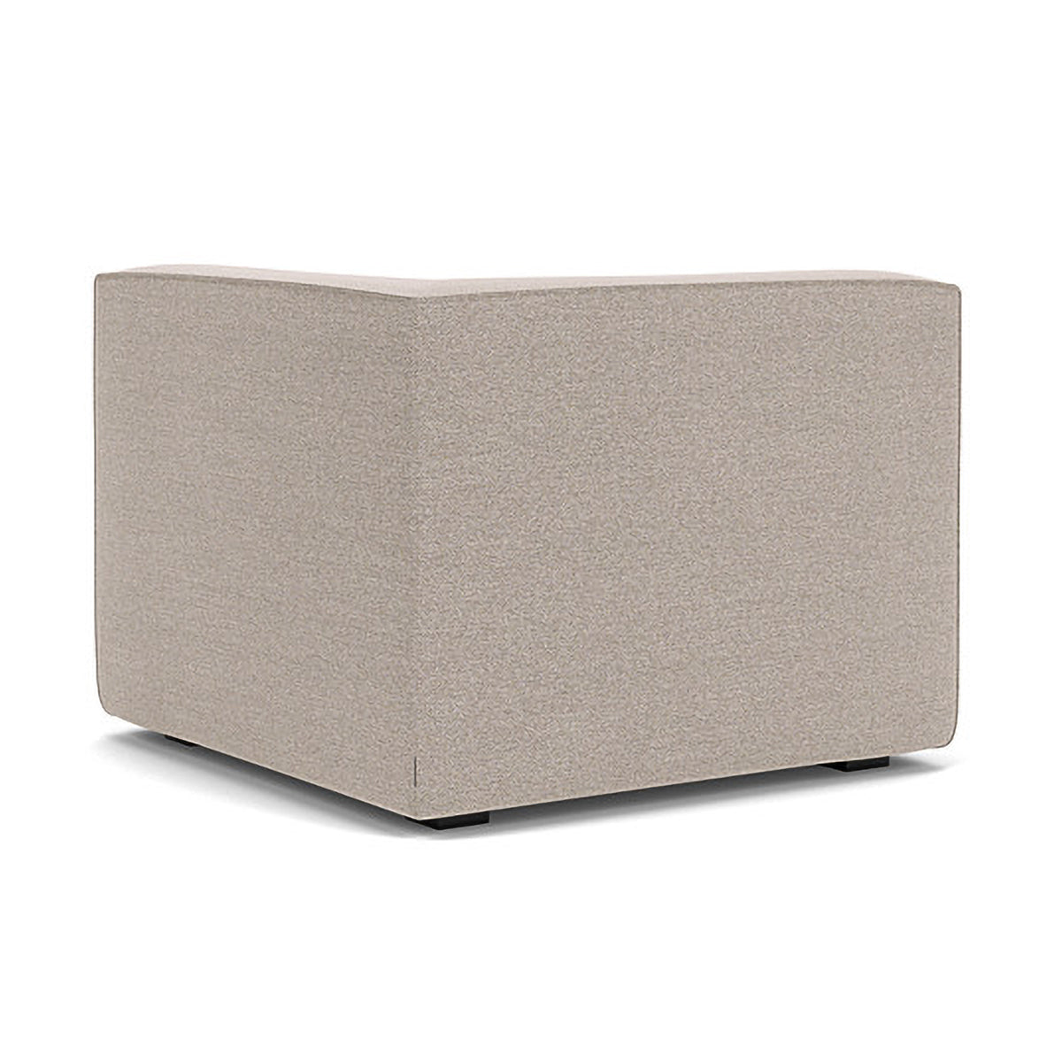 Modern Dane Fabric 1-Seater Left Corner Modular Sofa - Compact Sectional Couch for Small Living Rooms & Apartments