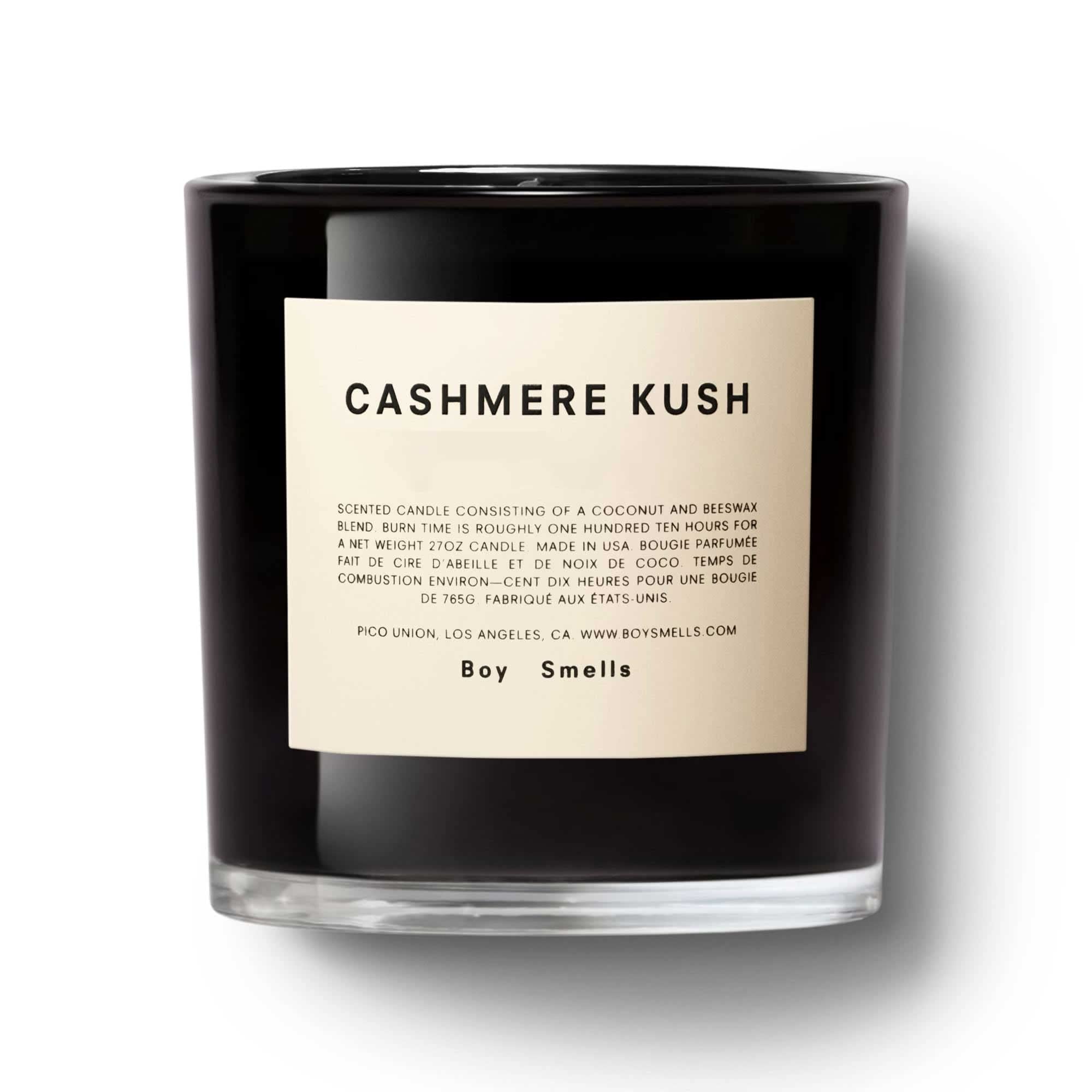 Premium Cashmere Magnum Scented Candle by Boy Smells - 110 Hour Burn Time, Coconut & Beeswax Blend - 27 oz Luxury Home Candle for Relaxation, Romantic Dinners & Spa Nights